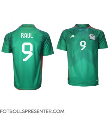 Mexiko Raul Jimenez #9 Hemma Matchtröja VM 2022 Kortärmad